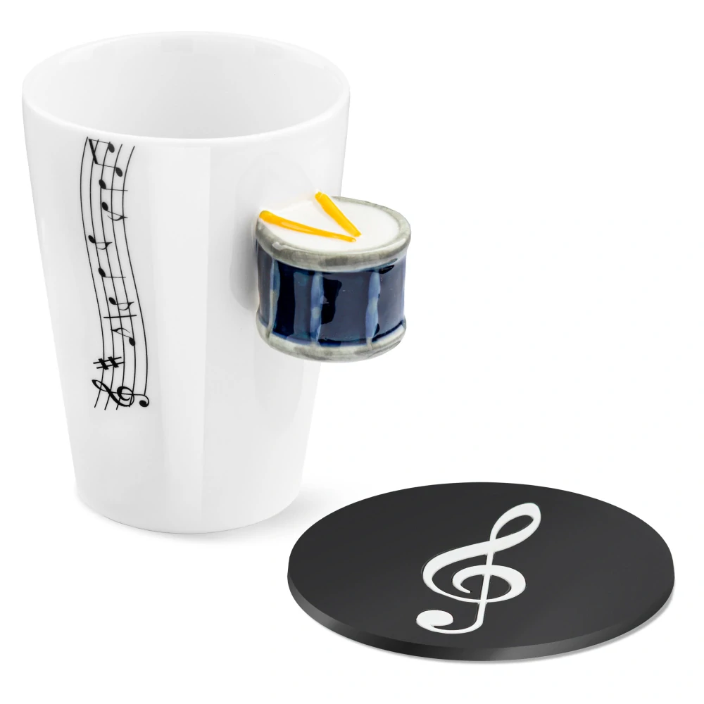 Music hrnek buben + podtácek
