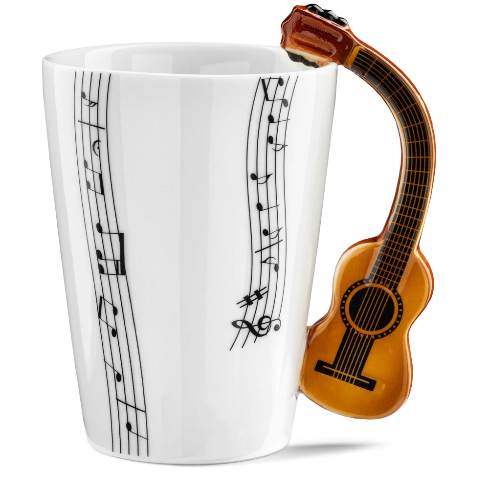 Music hrnek klasická kytara + podtácek