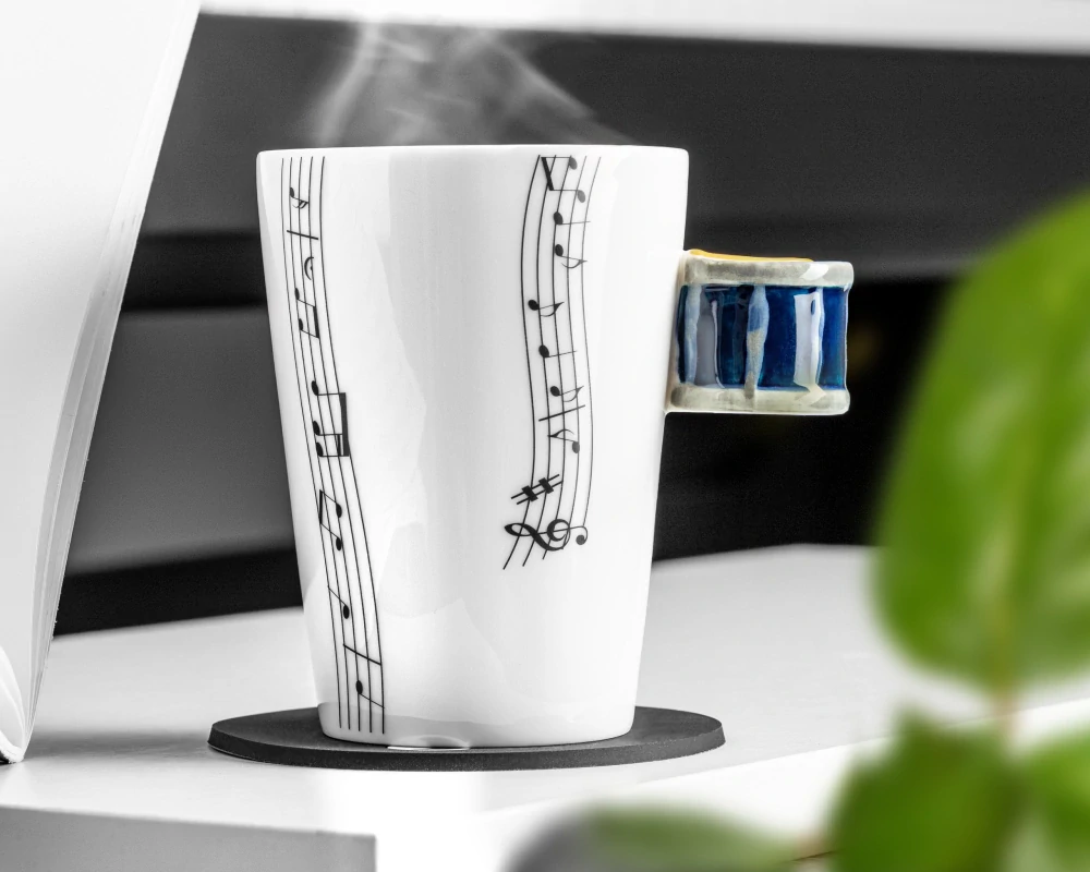 Music hrnek buben + podtácek